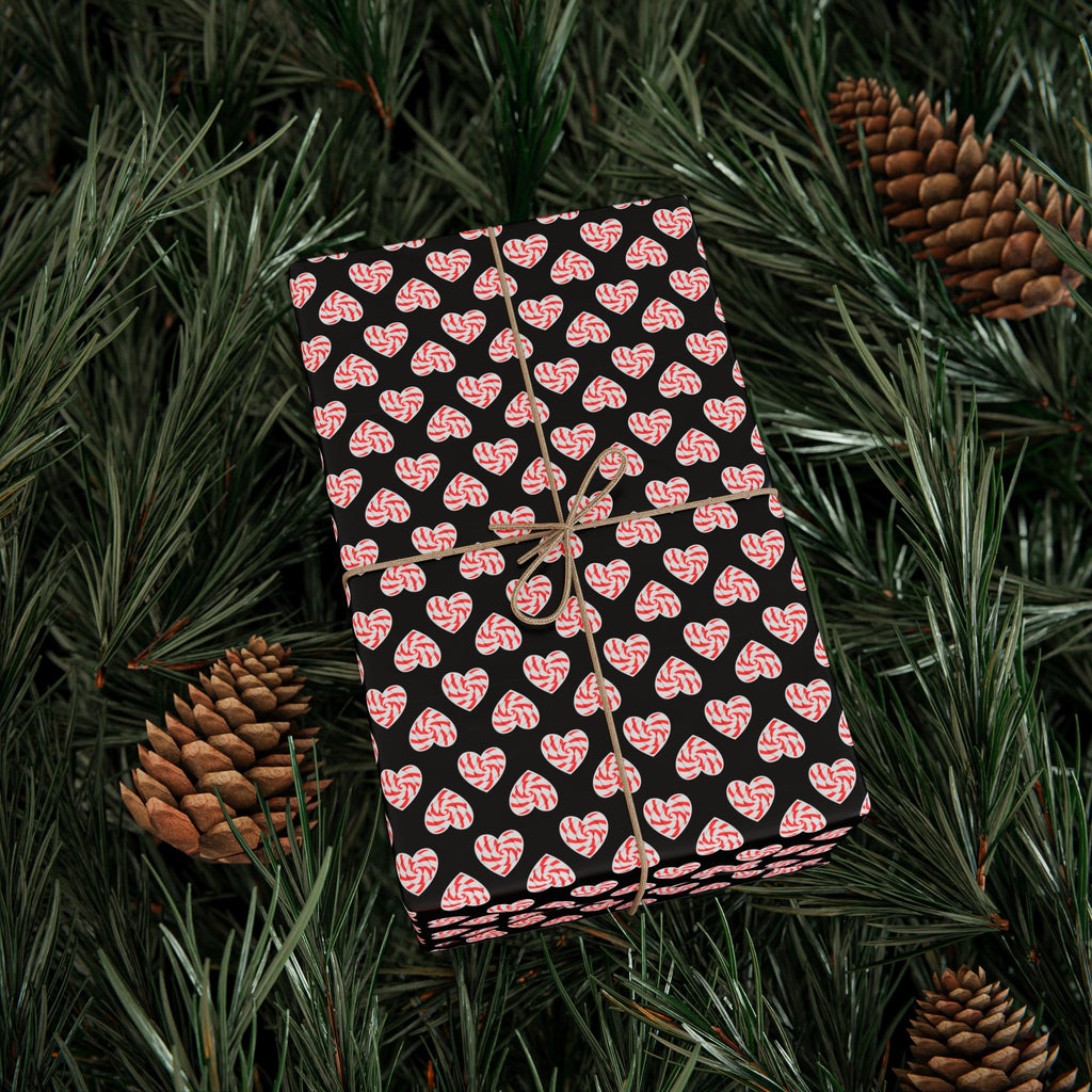 Valentine’s Day Swirled Hearts Wrapping Paper | Holiday Gift Wrapping Paper Roll