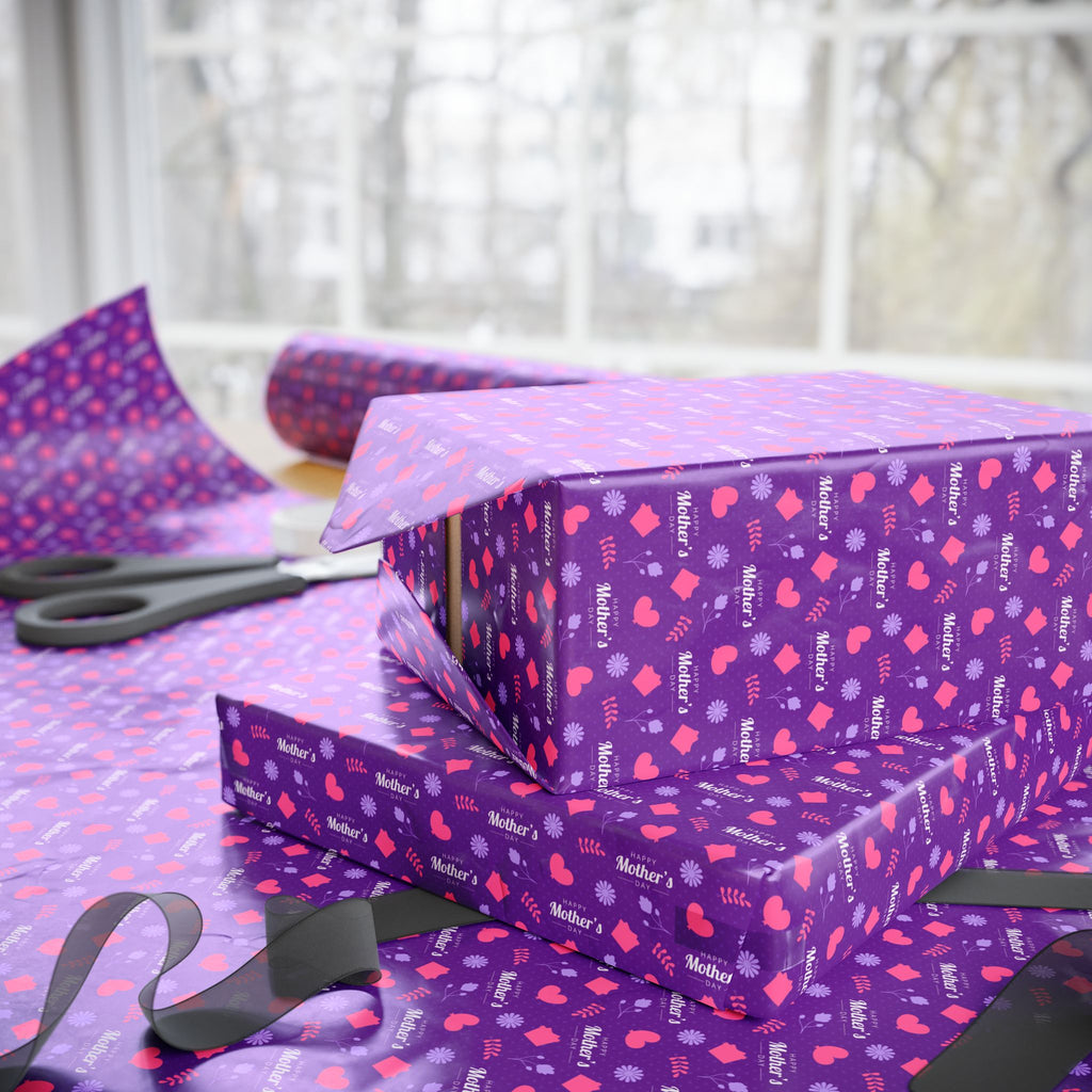 Mother's Day Happy Day Wrapping Paper - Holiday Gift Wrapping Paper Roll