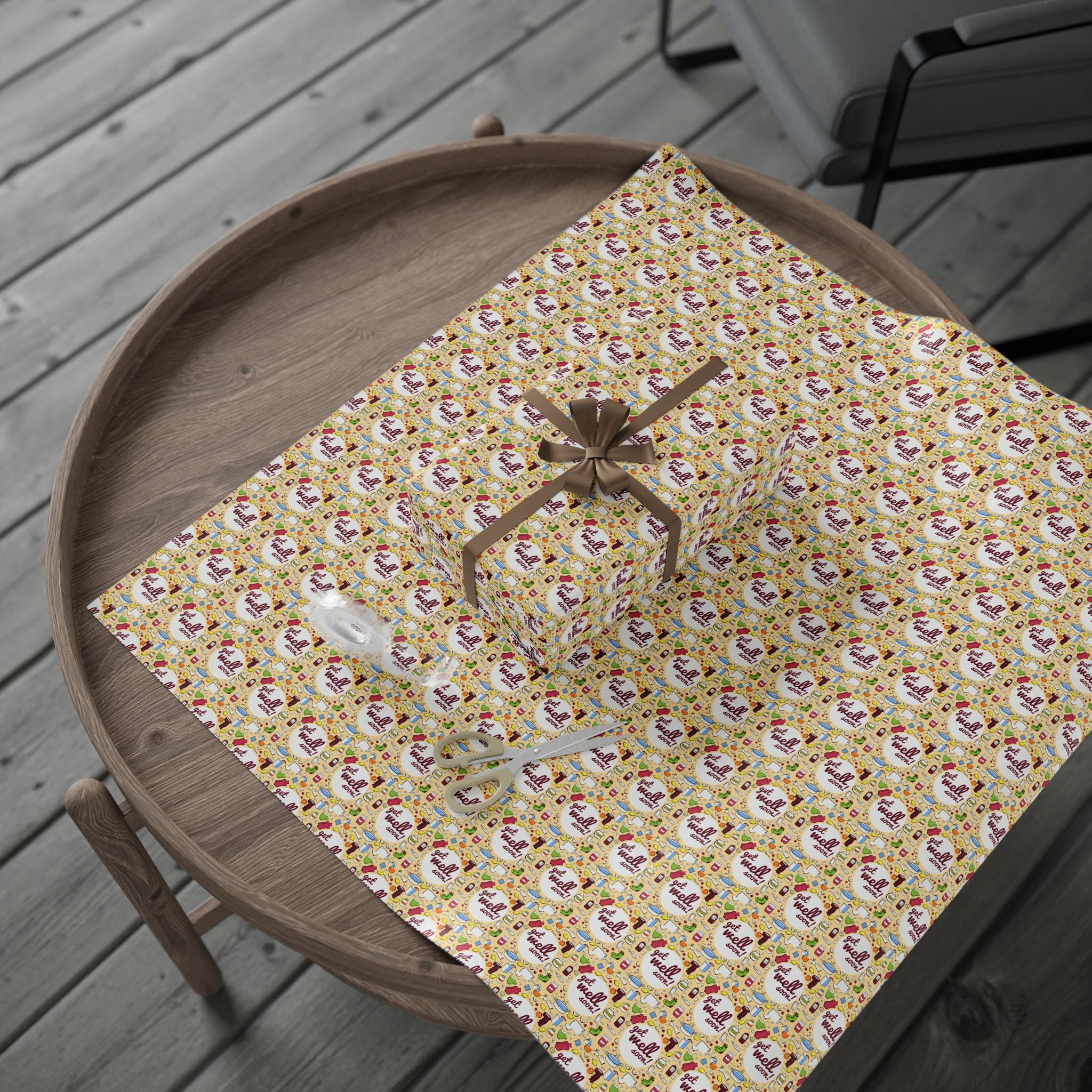 Get Well Soon Wrapping Paper Design 004 | Holiday Gift Wrapping Paper Roll