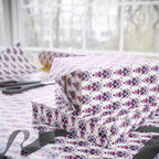 Day of the Dead Purple Sugar Skulls Wrapping Paper | Holiday Gift Wrapping Paper Roll