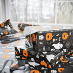 Halloween Haunted Pumpkins Wrapping Paper | Holiday Gift Wrapping Paper