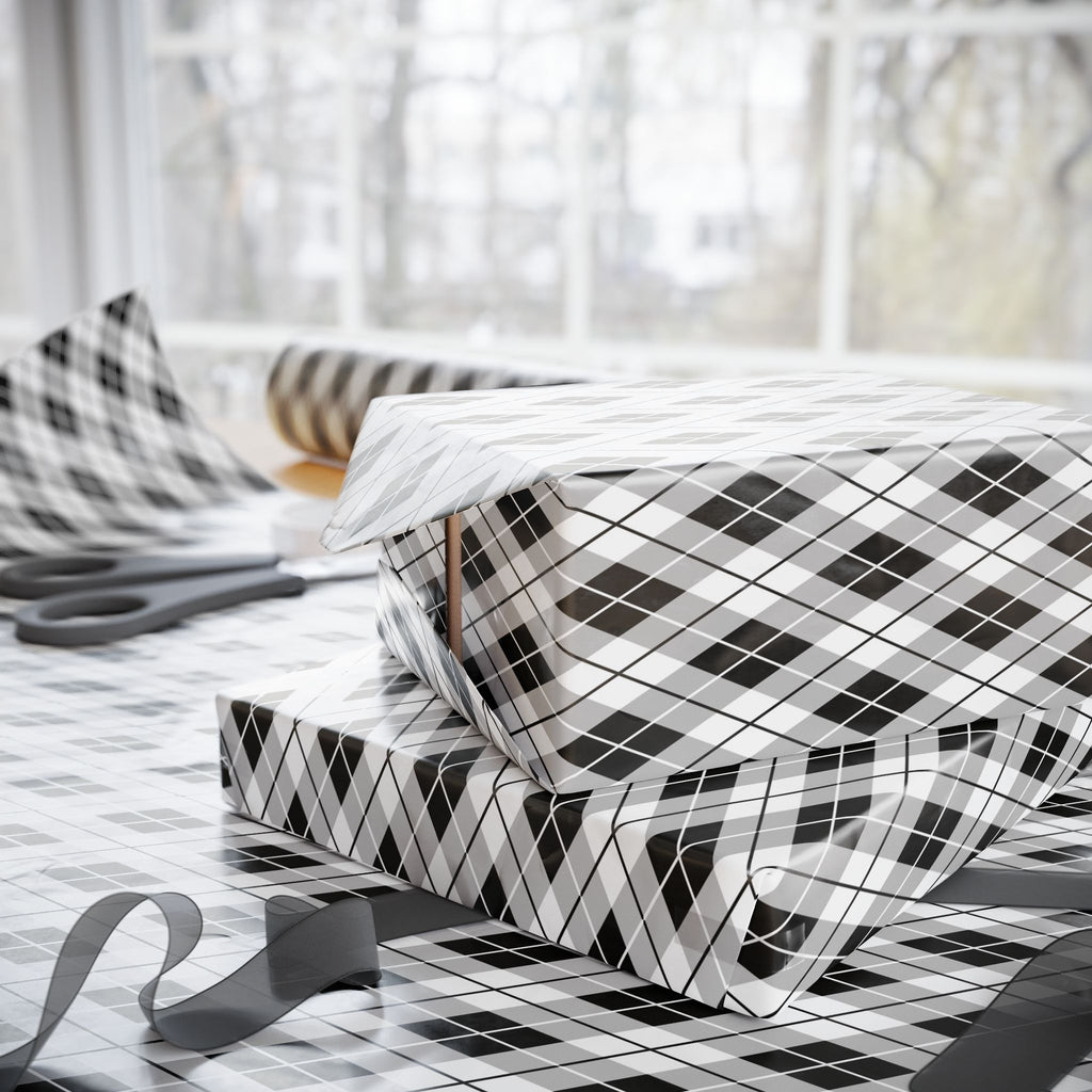 Argyle Design 040 Wrapping Paper - Holiday Gift Wrapping Paper Roll