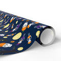 Halloween Skeleton Moons Wrapping Paper | Holiday Gift Wrapping Paper Roll
