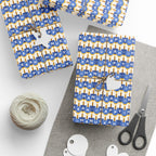 Hanukkah Celebration Banner Wrapping Paper | Holiday Gift Wrapping Paper Roll
