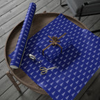 Christmas Blue Spruce Wrapping Paper | Holiday Gift Wrapping Paper Roll