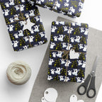 Halloween Haunted Ghost House Wrapping Paper | Holiday Gift Wrapping Paper Roll