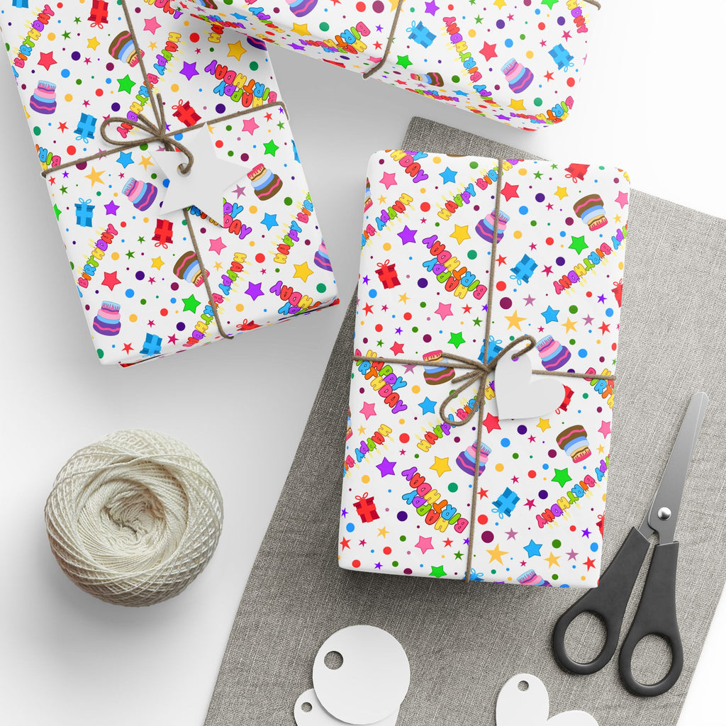 Birthday Wrapping Paper Design 009 - Holiday Gift Wrapping Paper Roll