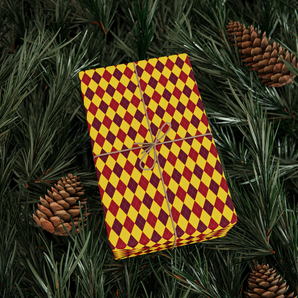 Argyle Design 044 Wrapping Paper - Holiday Gift Wrapping Paper Roll
