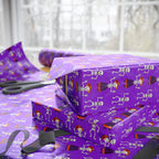 Day of the Dead Dancing Skeletons Wrapping Paper | Holiday Gift Wrapping Paper Roll
