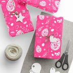 Easter Pink Gift Box Wrapping Paper | Holiday Gift Wrapping Paper Roll