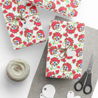 Day of the Dead Crown of Roses Wrapping Paper | Holiday Gift Wrapping Paper Roll