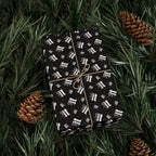 NSFW "F#ck It" Meme on Black Wrapping Paper - Holiday Gift Wrapping Paper Roll
