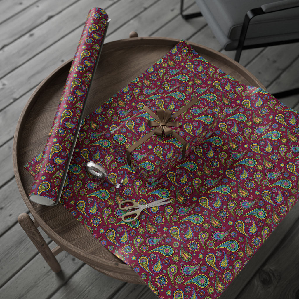 Paisley Design 004 Wrapping Paper - Holiday Gift Wrapping Paper Roll