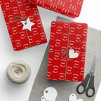 New Year's Happy New Year on Red Wrapping Paper - Holiday Gift Wrapping Paper Roll