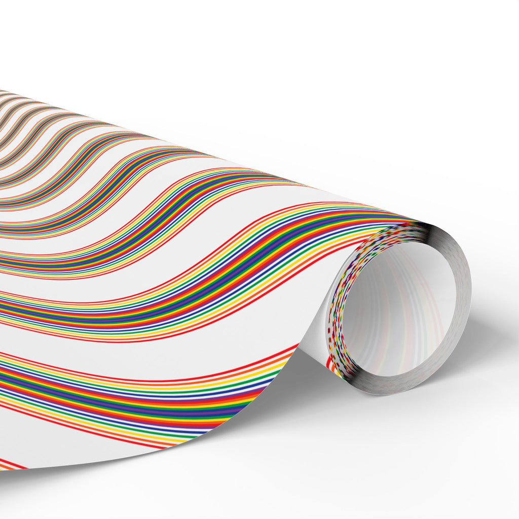 Stripe Design 012 Wrapping Paper - Holiday Gift Wrapping Paper Roll