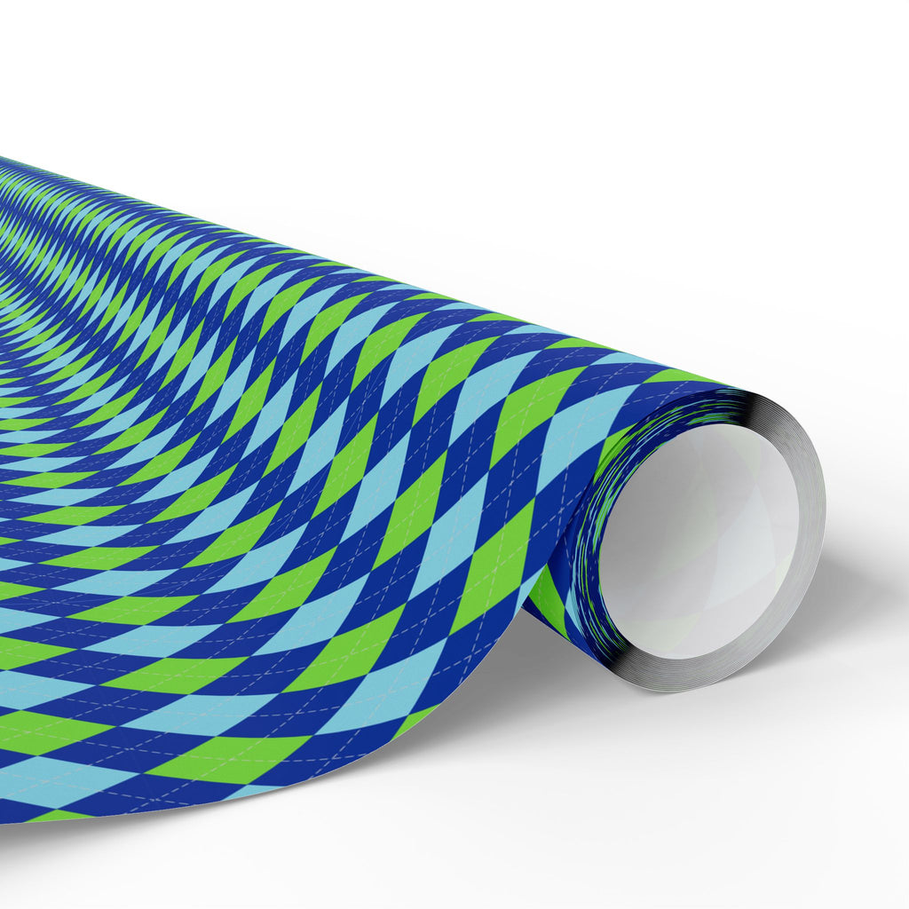 Argyle Design 042 Wrapping Paper - Holiday Gift Wrapping Paper Roll