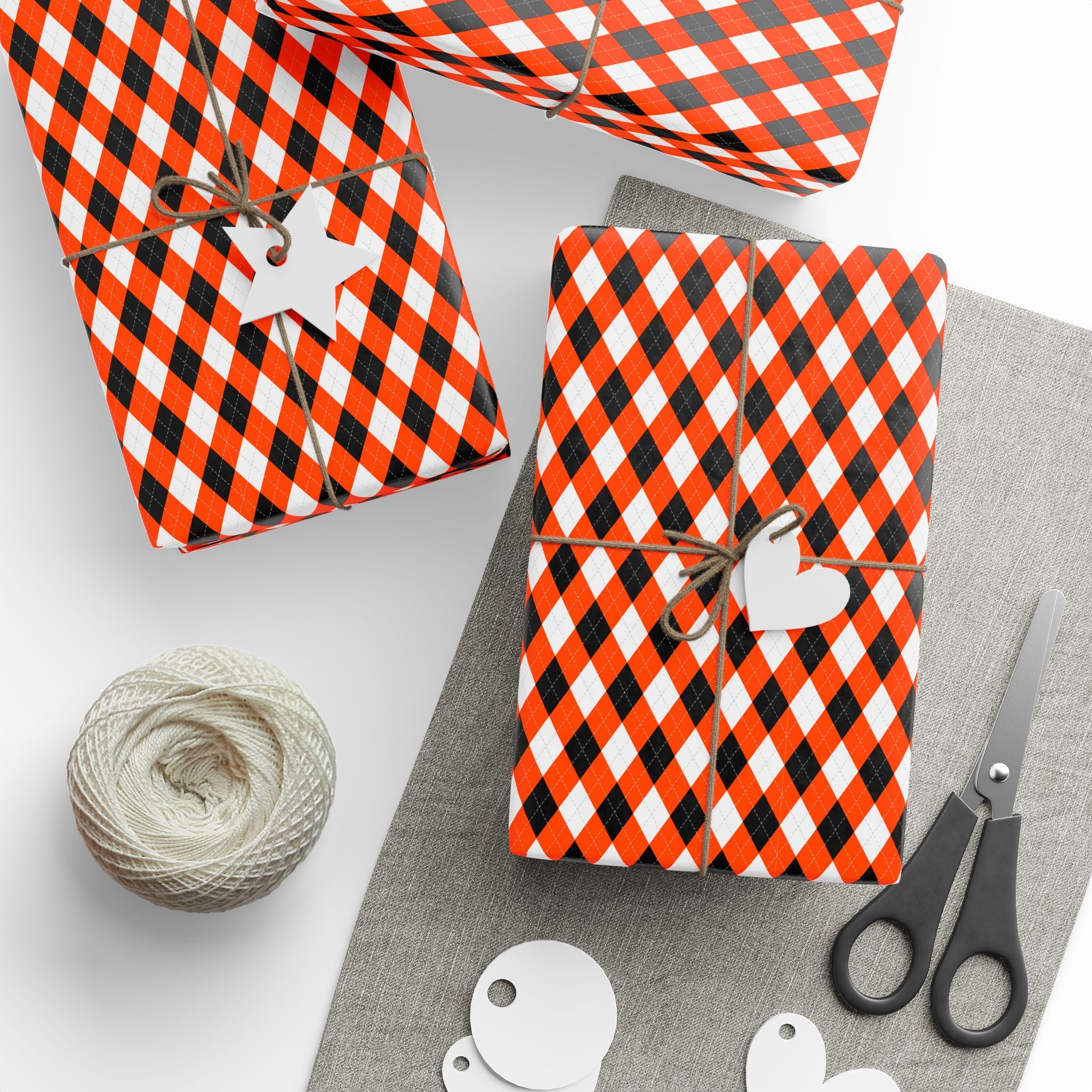 Argyle Design 010 Wrapping Paper - Holiday Gift Wrapping Paper Roll