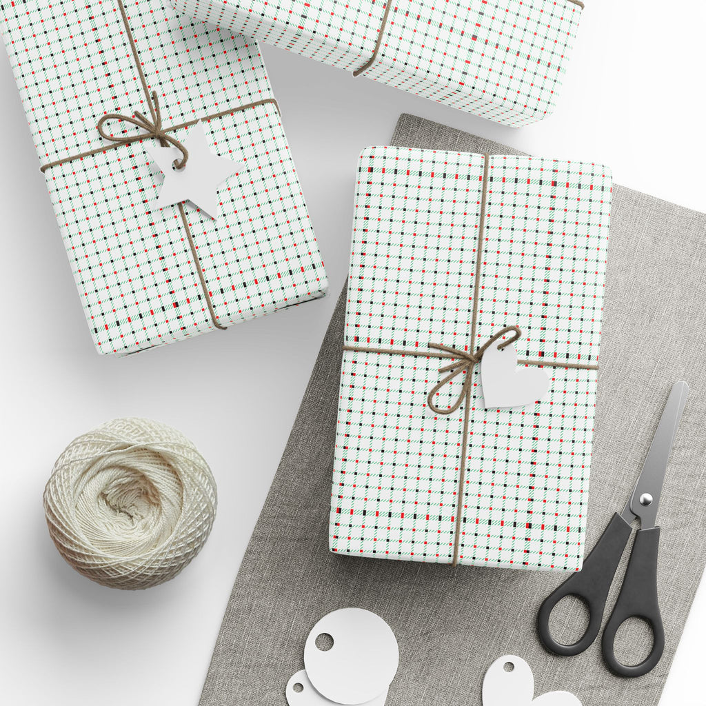 Christmas Tartan Wrapping Paper | Holiday Gift Wrapping Paper Roll