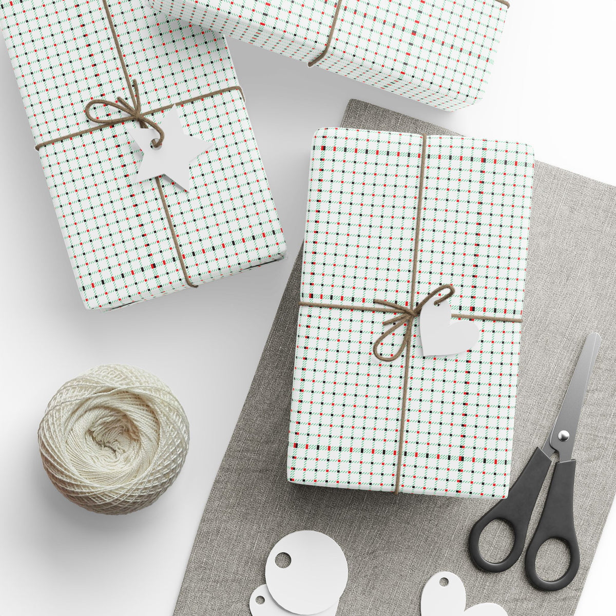 Christmas Tartan Wrapping Paper | Holiday Gift Wrapping Paper Roll