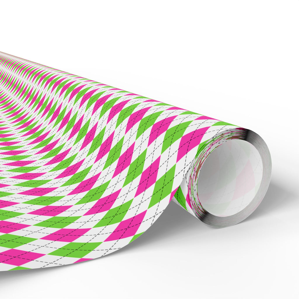 Argyle Design 045 Wrapping Paper - Holiday Gift Wrapping Paper Roll