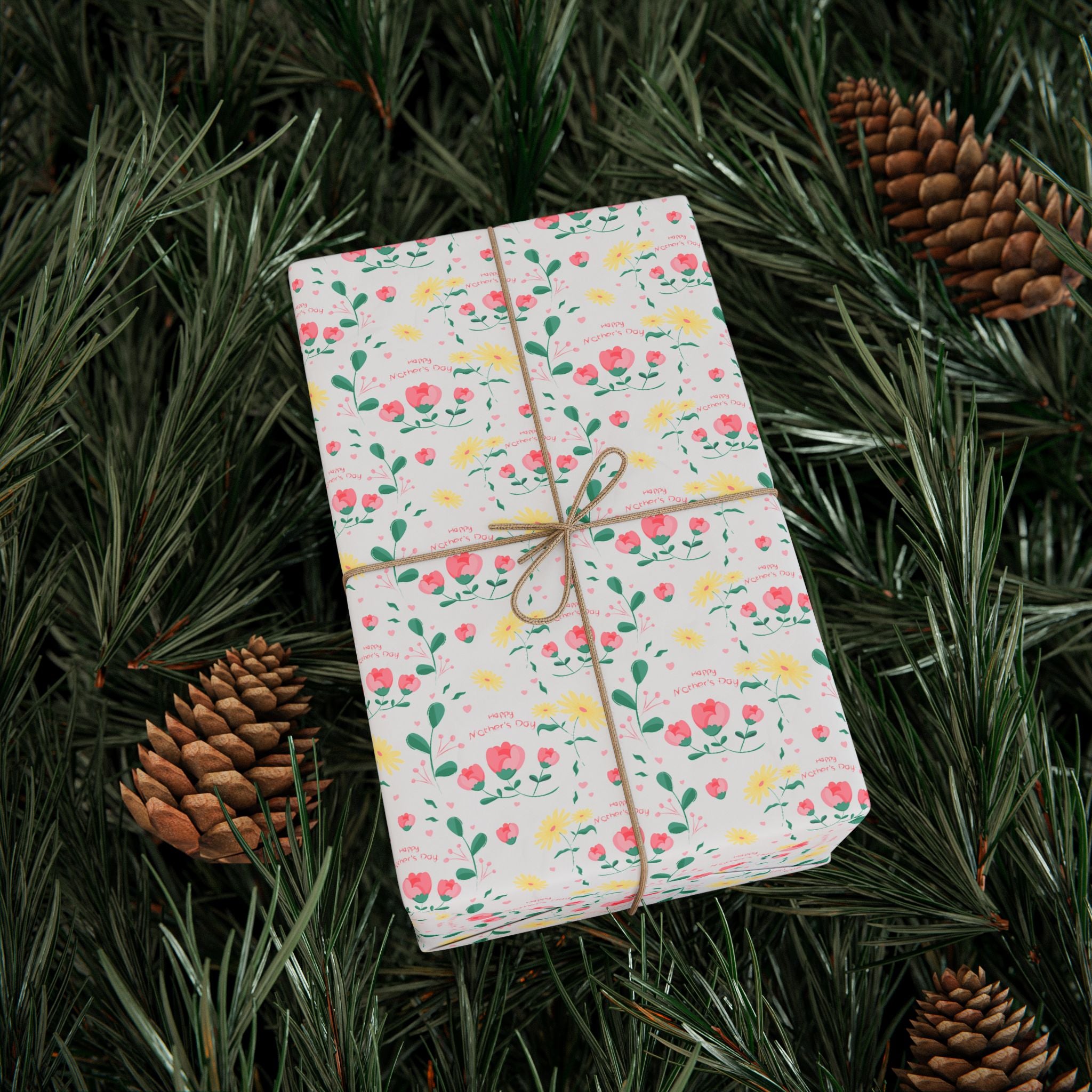 Mother's Day Daisies Wrapping Paper - Holiday Gift Wrapping Paper Roll