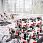Father's Day Silhouette Wrapping Paper - Holiday Gift Wrapping Paper Roll