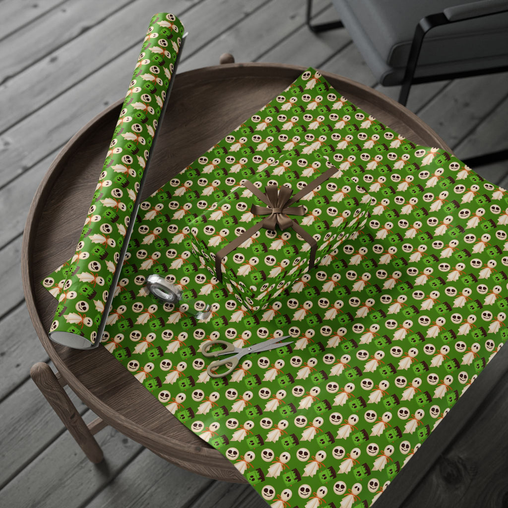 Halloween Night Cake Wrapping Paper | Holiday Gift Wrapping Paper