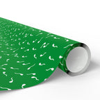 NSFW Late Night Swimmers on Green Wrapping Paper - Holiday Gift Wrapping Paper Roll