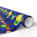 Halloween Monsters Row Wrapping Paper | Holiday Gift Wrapping Paper