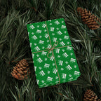 NSFW "F#ck It" Meme on Green Wrapping Paper - Holiday Gift Wrapping Paper Roll