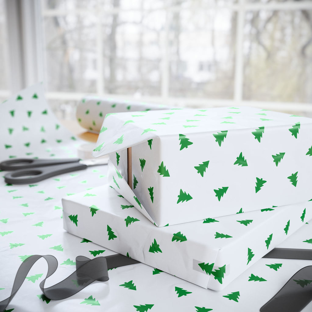 Christmas Tiny Pines Wrapping Paper | Holiday Gift Wrapping Paper Roll