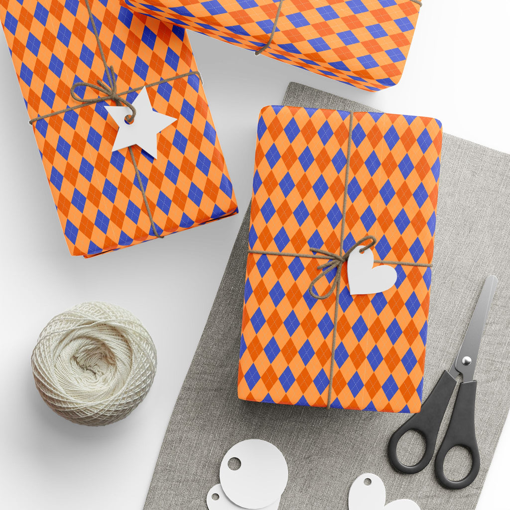 Argyle Design 043 Wrapping Paper - Holiday Gift Wrapping Paper Roll