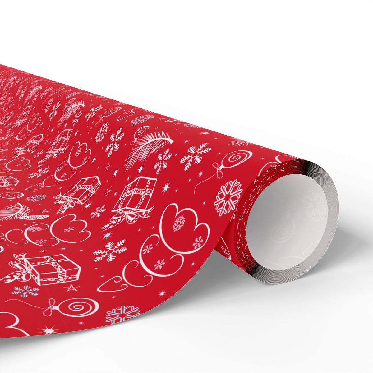 Christmas Ribbons & Bows Wrapping Paper | Holiday Gift Wrapping Paper Roll