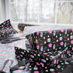 Christmas Poinsettia Presents Wrapping Paper | Holiday Gift Wrapping Paper Roll