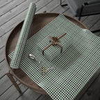 Houndstooth Wrapping Paper Design Forest 011 - Holiday Gift Wrapping Paper Roll