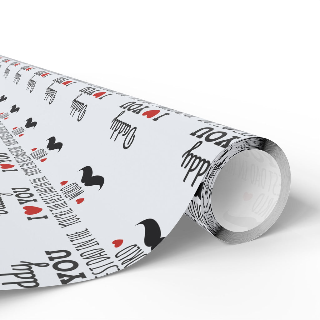 Father's Day Best Dad in the World Wrapping Paper - Holiday Gift Wrapping Paper Roll