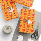 Day of the Dead Poncho Skulls Wrapping Paper | Holiday Gift Wrapping Paper Roll