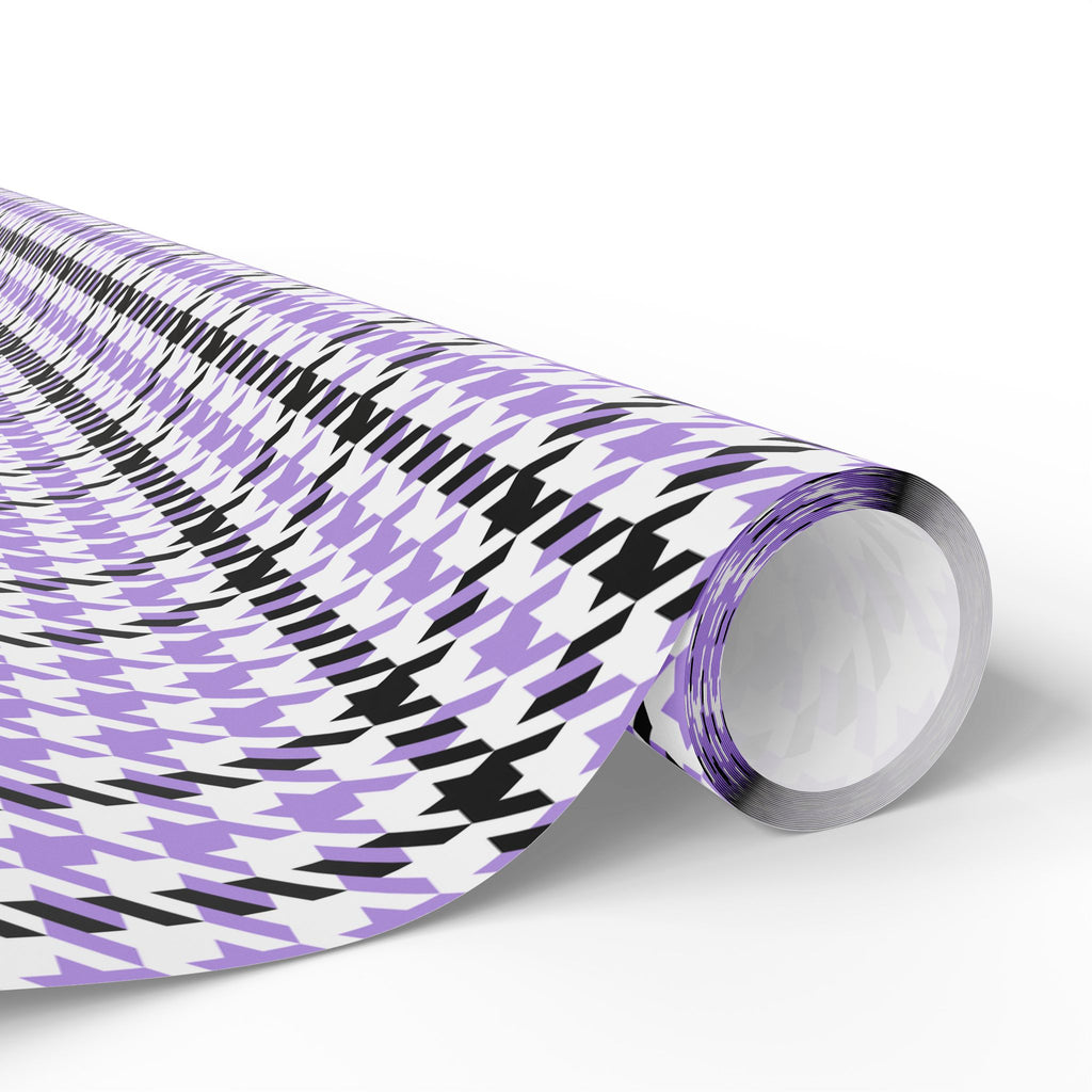 Houndstooth Wrapping Paper Design Lavender - Holiday Gift Wrapping Paper Roll