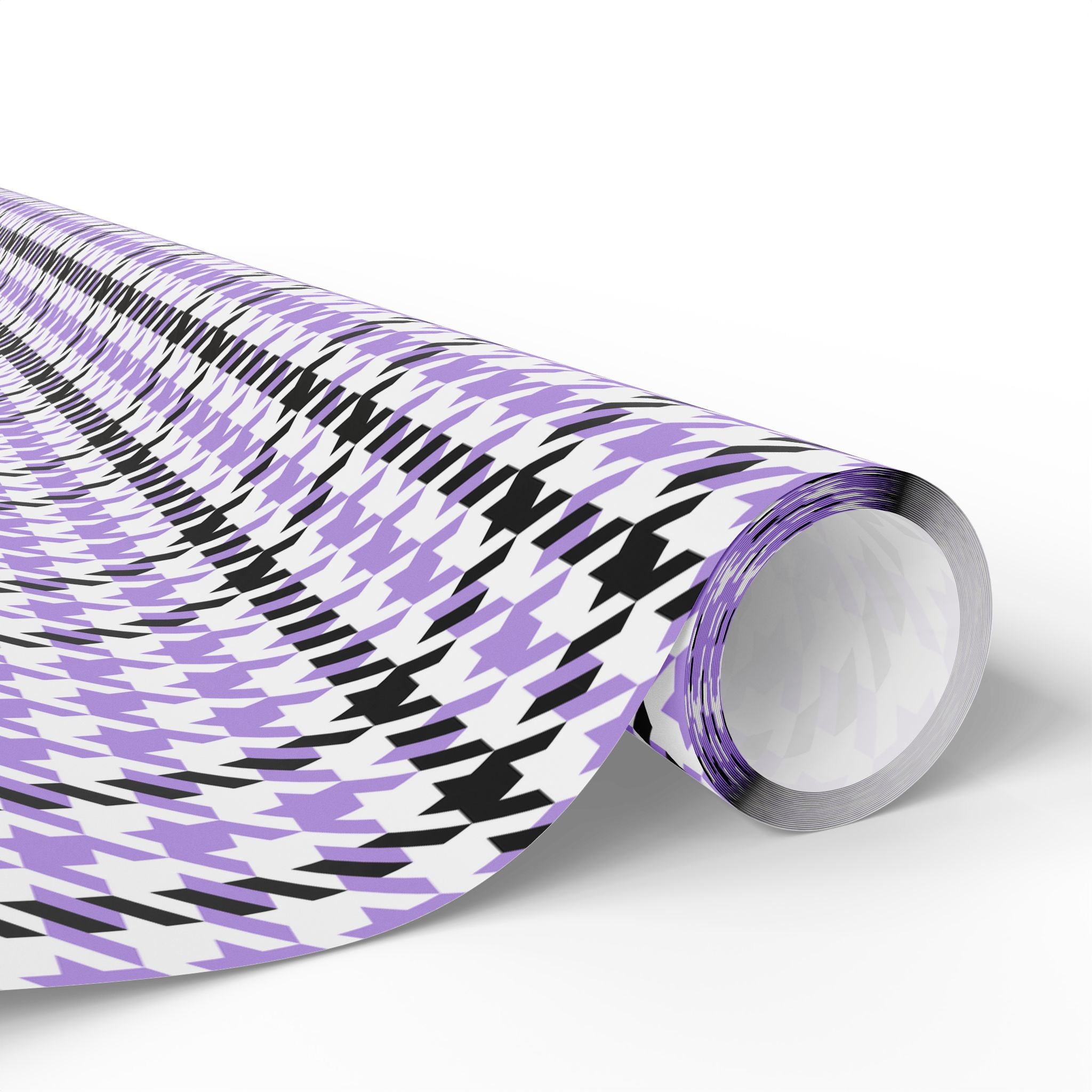 Houndstooth Wrapping Paper Design Lavender - Holiday Gift Wrapping Paper Roll