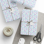 New Year's Colorful Celebration Wrapping Paper - Holiday Gift Wrapping Paper Roll