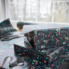 Day of the Dead Rose Collage Wrapping Paper | Holiday Gift Wrapping Paper Roll