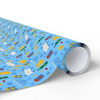 Hanukkah Celebrating the Torah Wrapping Paper | Holiday Gift Wrapping Paper Roll