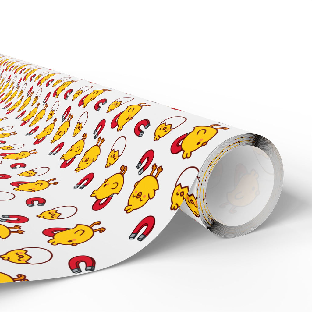 NSFW Chick Magnet on White Wrapping Paper - Holiday Gift Wrapping Paper Roll