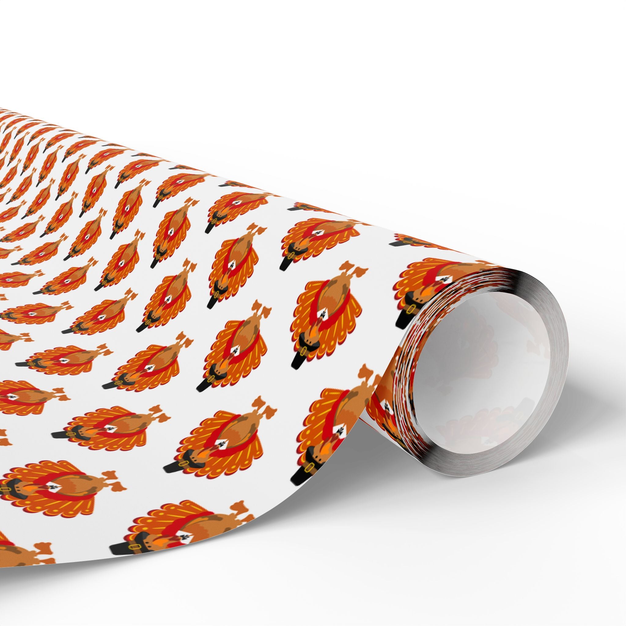Thanksgiving Turkeys Abound Wrapping Paper | Holiday Gift Wrapping Paper Roll