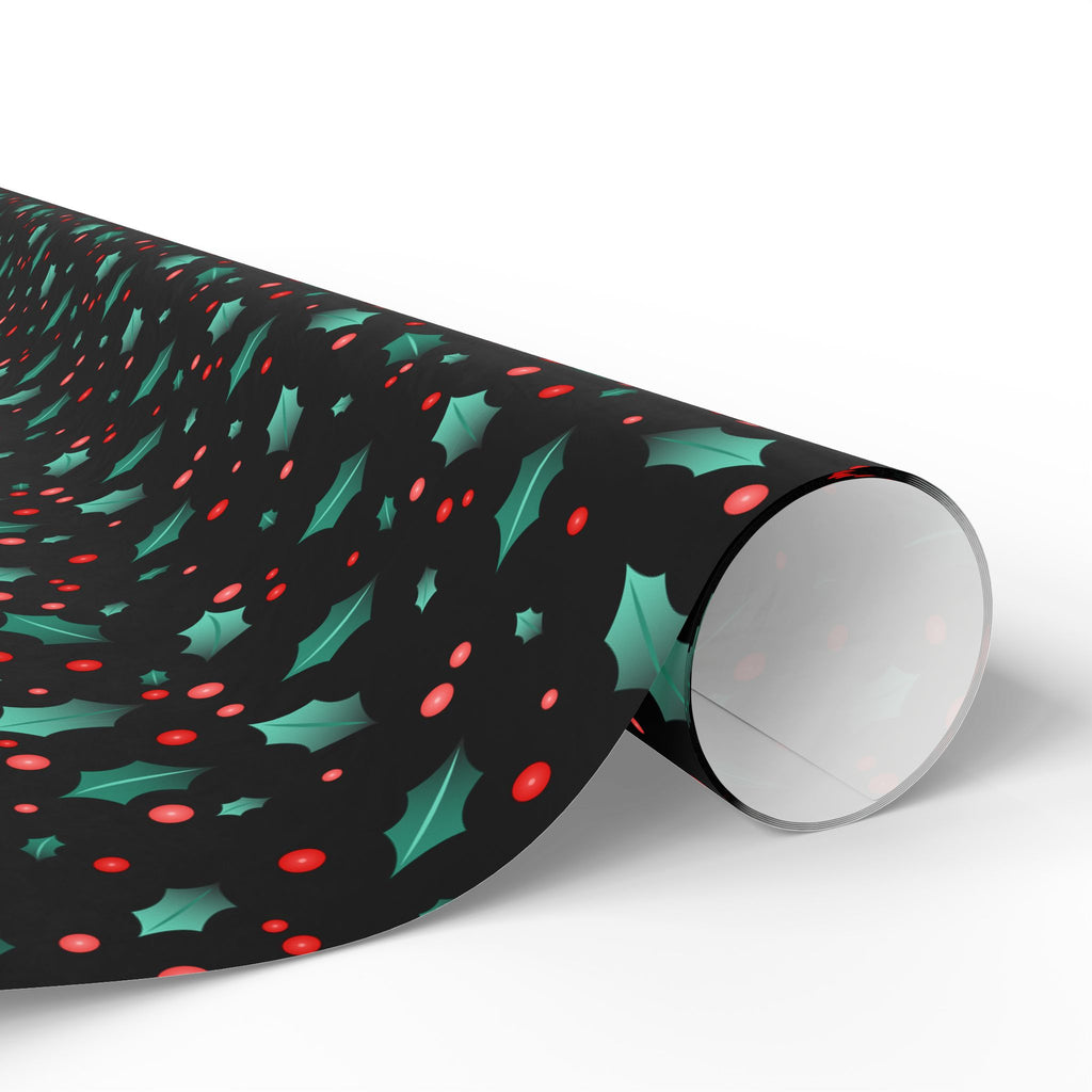 Christmas Boughs of Holly Wrapping Paper | Holiday Gift Wrapping Paper
