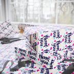 Thank You Colorful Hearts Paper Design | Holiday Gift Wrapping Paper Roll