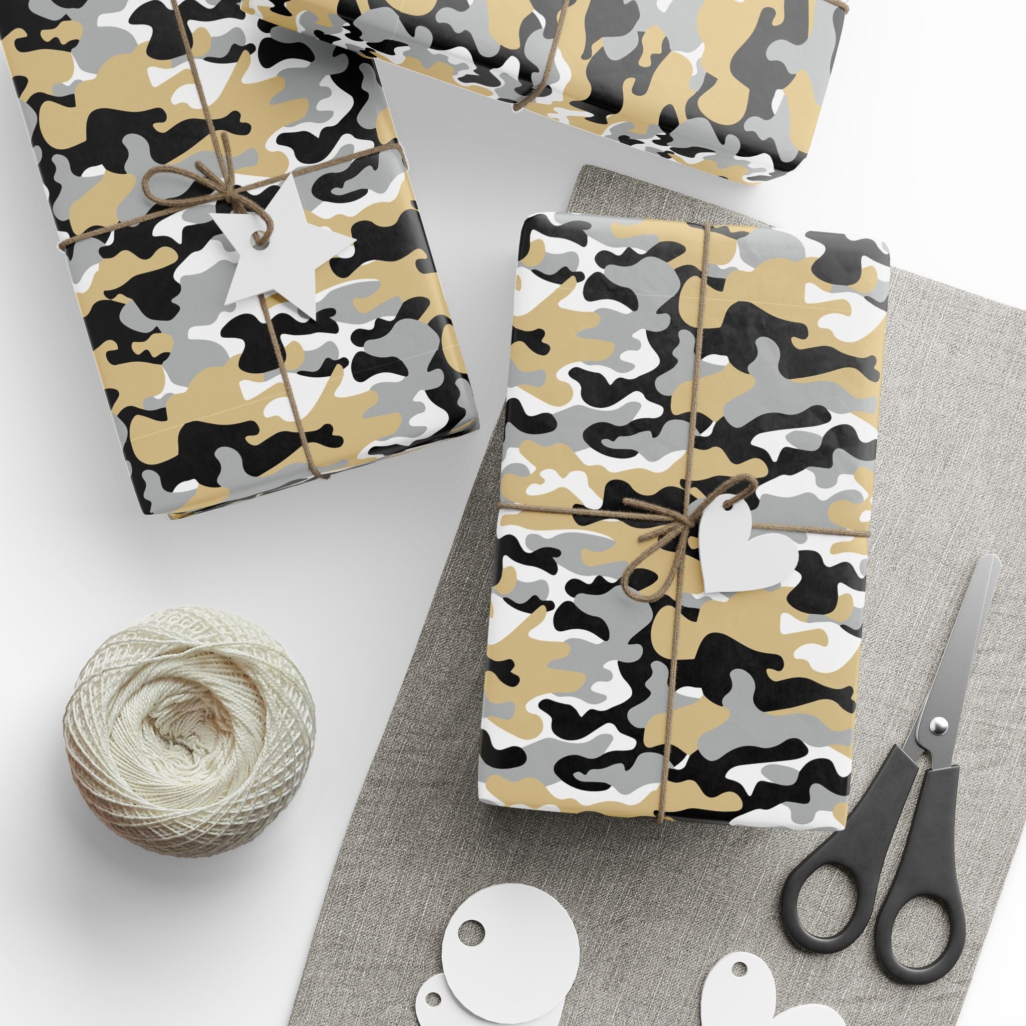 Army Golden Knights Inspired Camoflauge Wrapping Paper - Holiday Gift Wrapping Paper Roll
