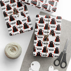 Halloween Vampire Cat Wrapping Paper | Holiday Gift Wrapping Paper Roll