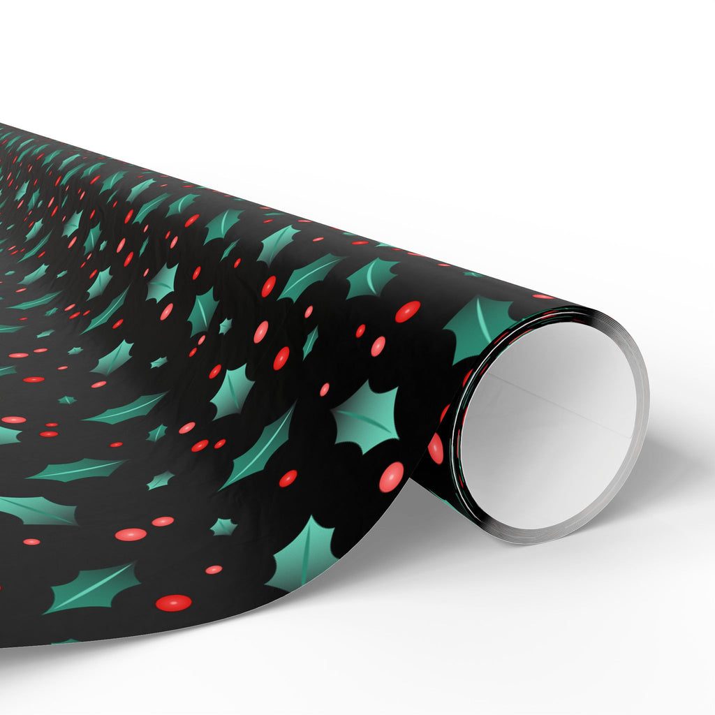 Christmas Boughs of Holly Wrapping Paper | Holiday Gift Wrapping Paper