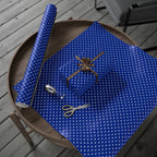 NSFW Friendly Hello Middle Finger on Blue Wrapping Paper - Holiday Gift Wrapping Paper Roll